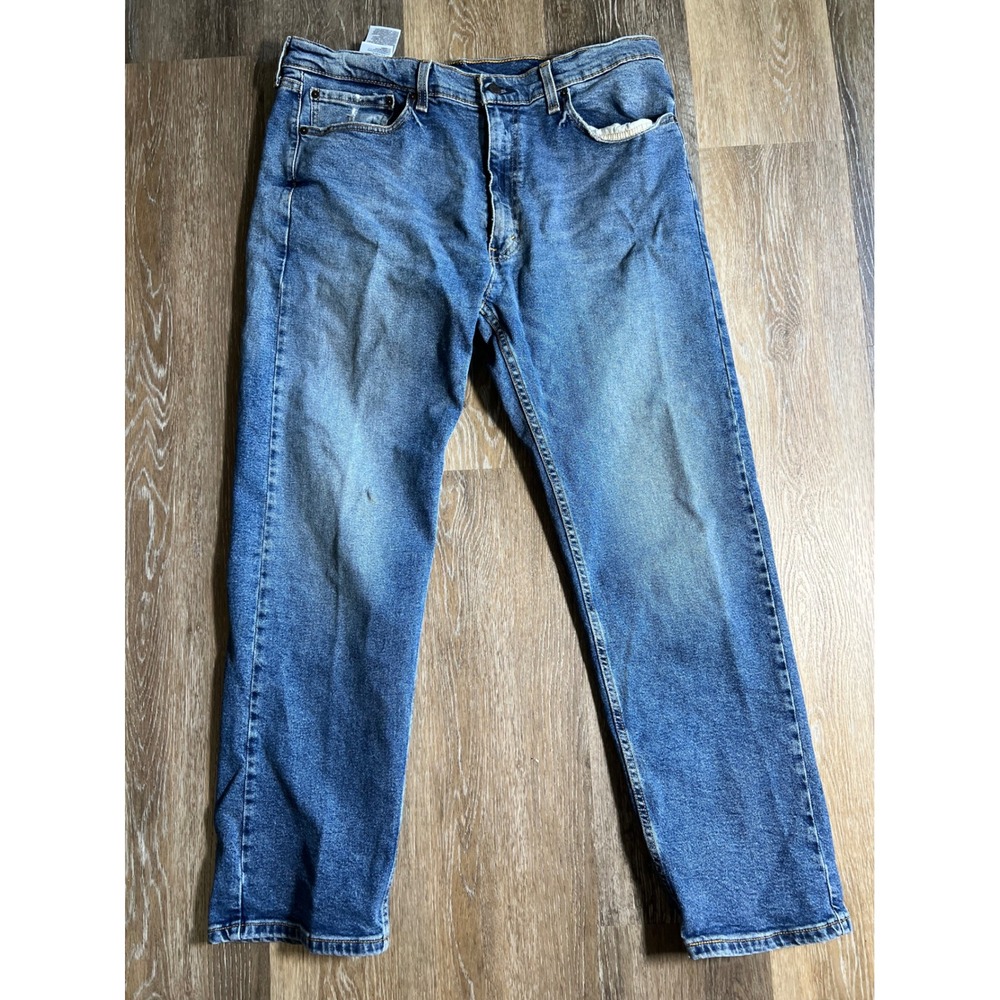 Levis Straight Leg Jeans Mens 38x30 Blue Good Medium Wash Denim 502 505 514